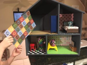 easy to remove wall paper from magnetic doll house
