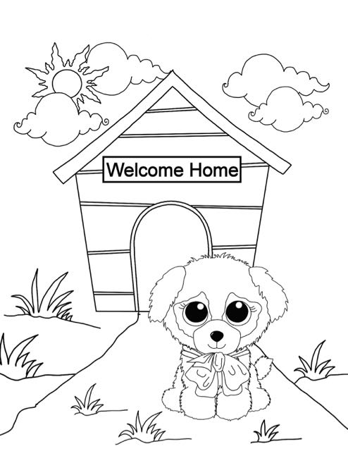  Beanie Boo Coloring Pages: New Puppy