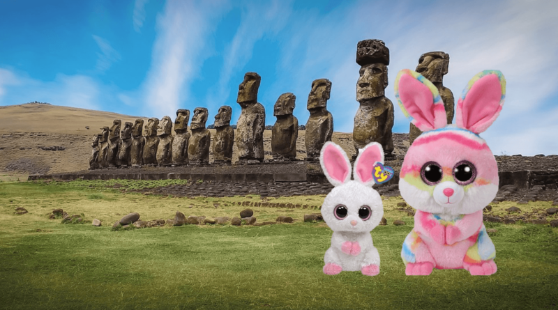 Beanie Boo Bunnies on Easter Island
